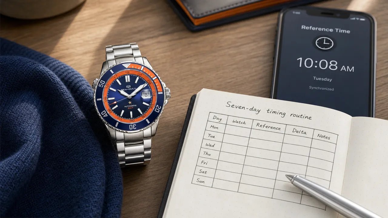 Mechanical Watch Accuracy Log: A Simple Seven-Day Method - Sea-Gull Watch Official Store