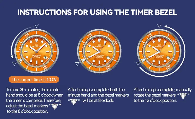 Ocean Series | Colorful | Titanium Alloy | 200M WR | Extra Strap | 41mm Sea-Gull Watch Official Store