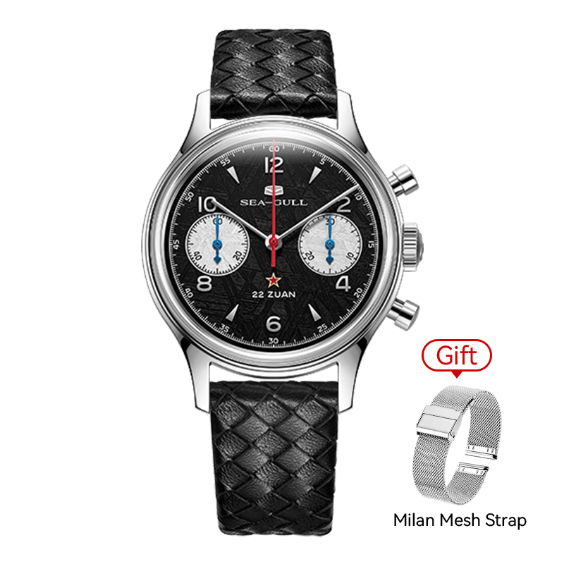 Seagull 1963 Series | Premium Edition | Meteorite Dial | Chronograph | Limited Edition | 37.3mm - Sea-Gull Watch Official Store