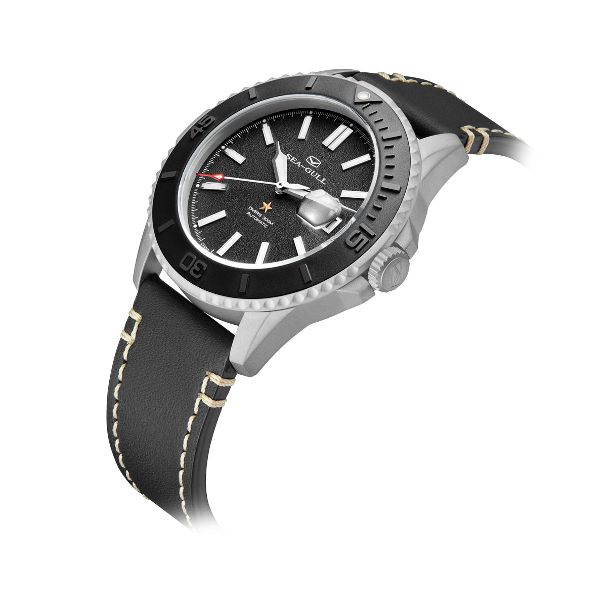 Serie Ocean | Bezel in ceramica di sabbia in titanio | 300m impermeabile | Luminoso | 43,5mm