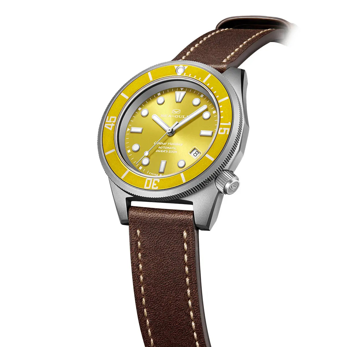 Ocean Series | Colorful | Titanium Alloy | 200M WR | Extra Strap | 41mm Sea-Gull Watch Official Store