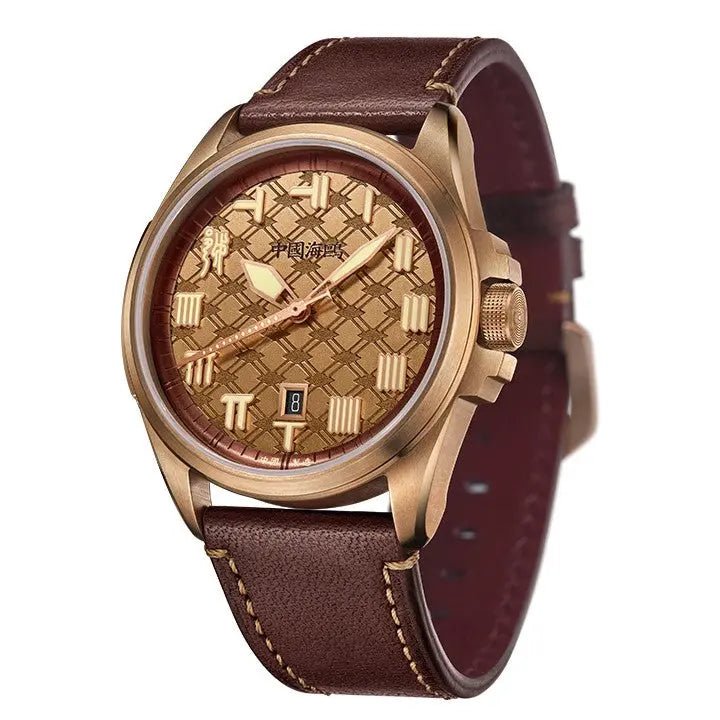 King Goujian Gift Box Edition| Luminous | Bronze | Calendar | 43.5mm - Sea-Gull Watch Official Store