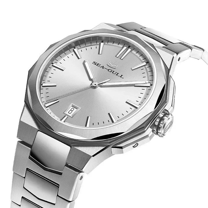 Business | Calendar | Stainless Steel Strap | Luminous | 40mm Sea-Gull