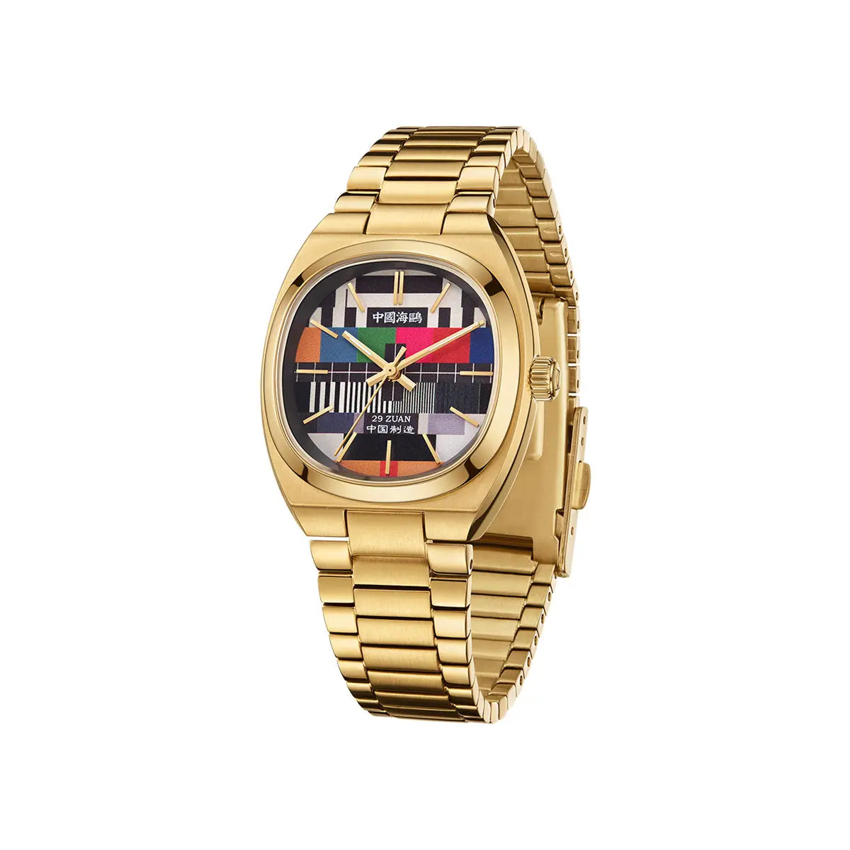 Vintage | TV Dial | Tonneau | Golden Case | 36mm/32mm Sea-Gull