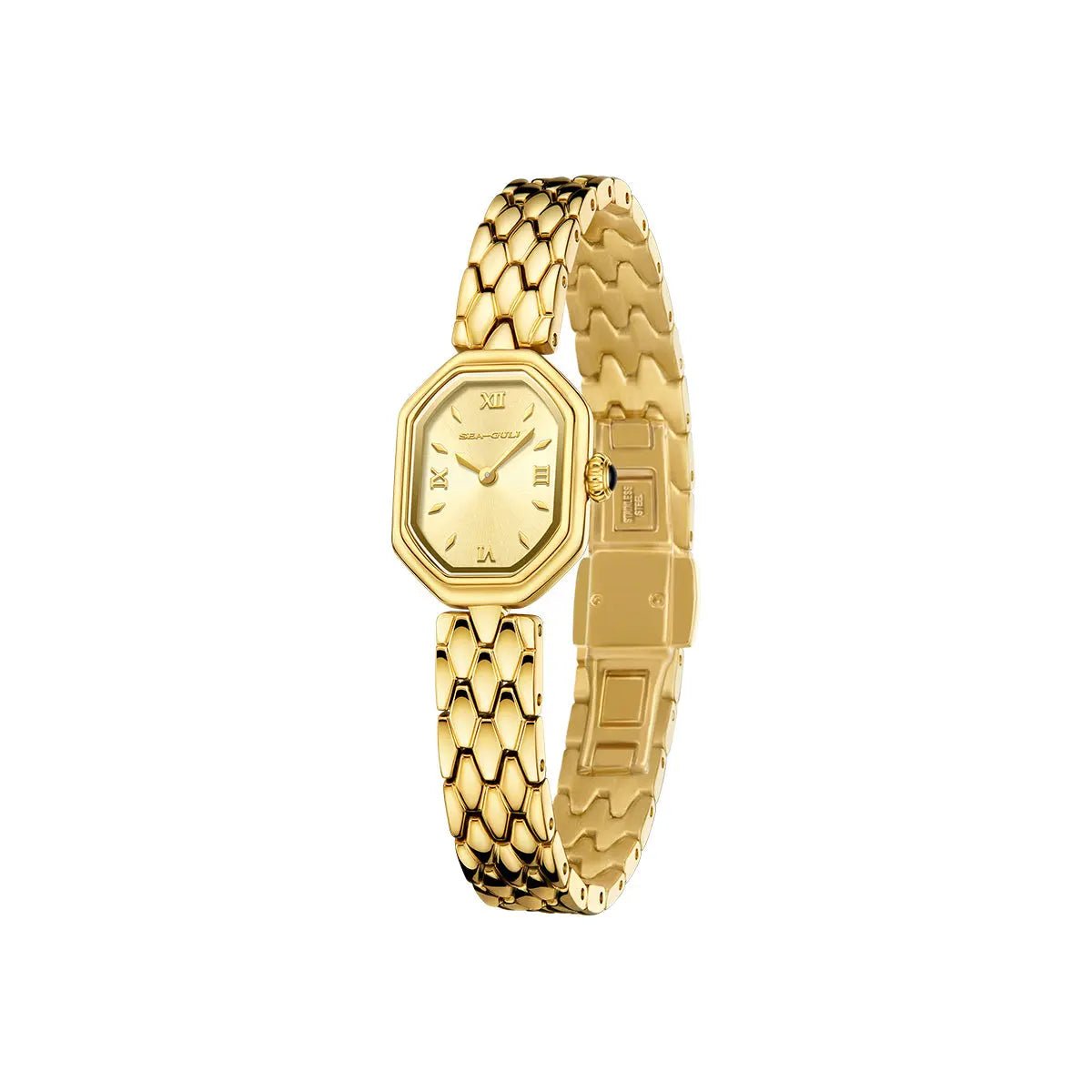 Octagonal | Slim | Quartz Movement | Mother-of-pearl dial | 24mm - Sea-Gull Watch Official Store