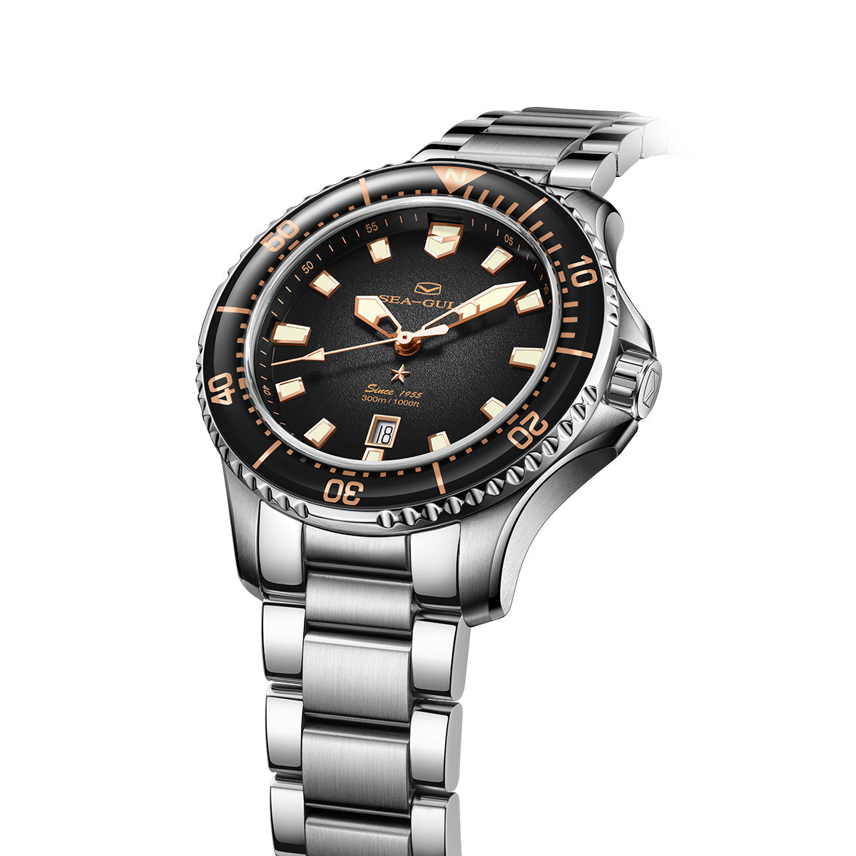 ダイブ | オーシャンシリーズ | 300M防水 | 輝く | カレンダー | 44mm