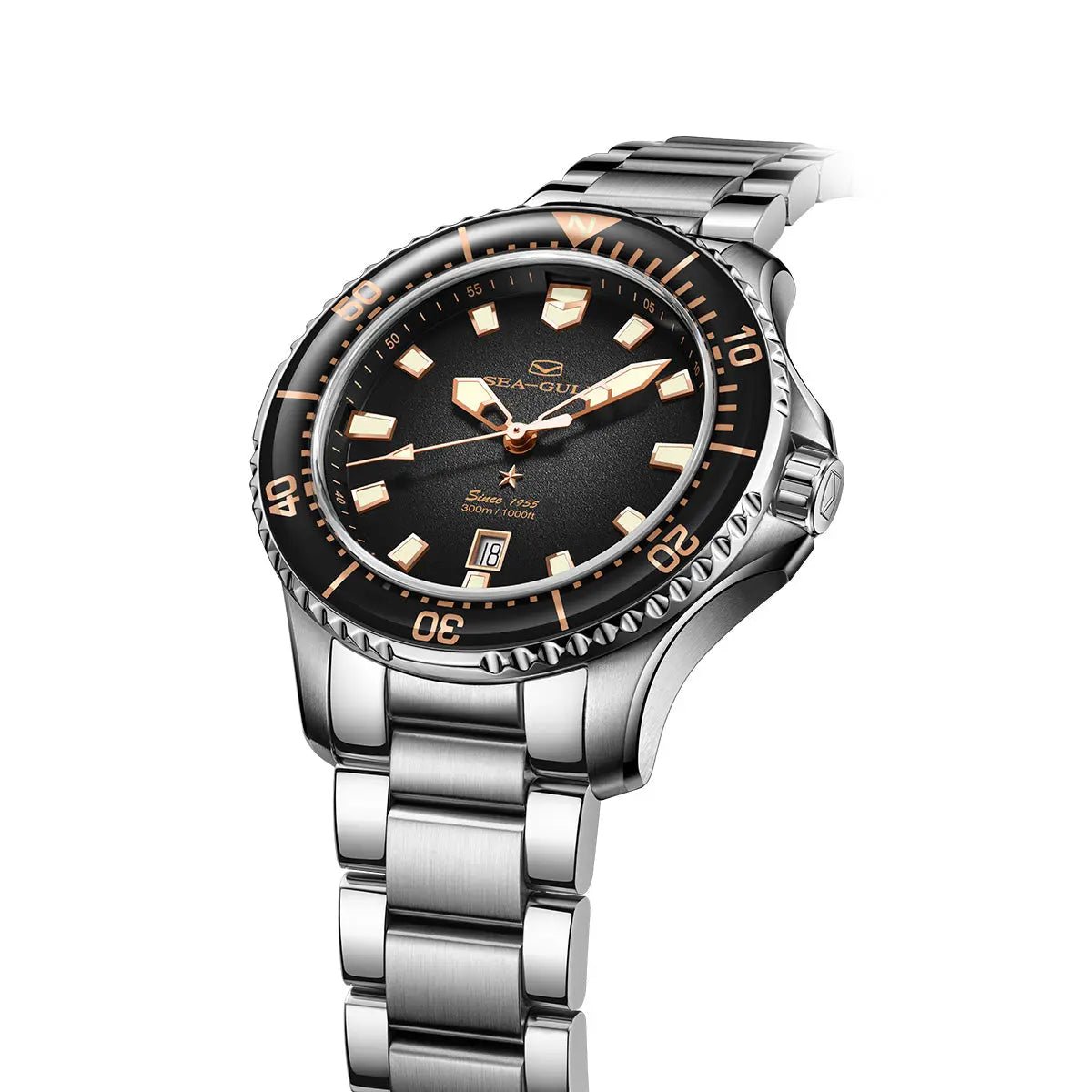 Dive | Ocean Series | 300M Waterproof | Luminous | Calendar | 44mm - Sea-Gull Watch Official Store