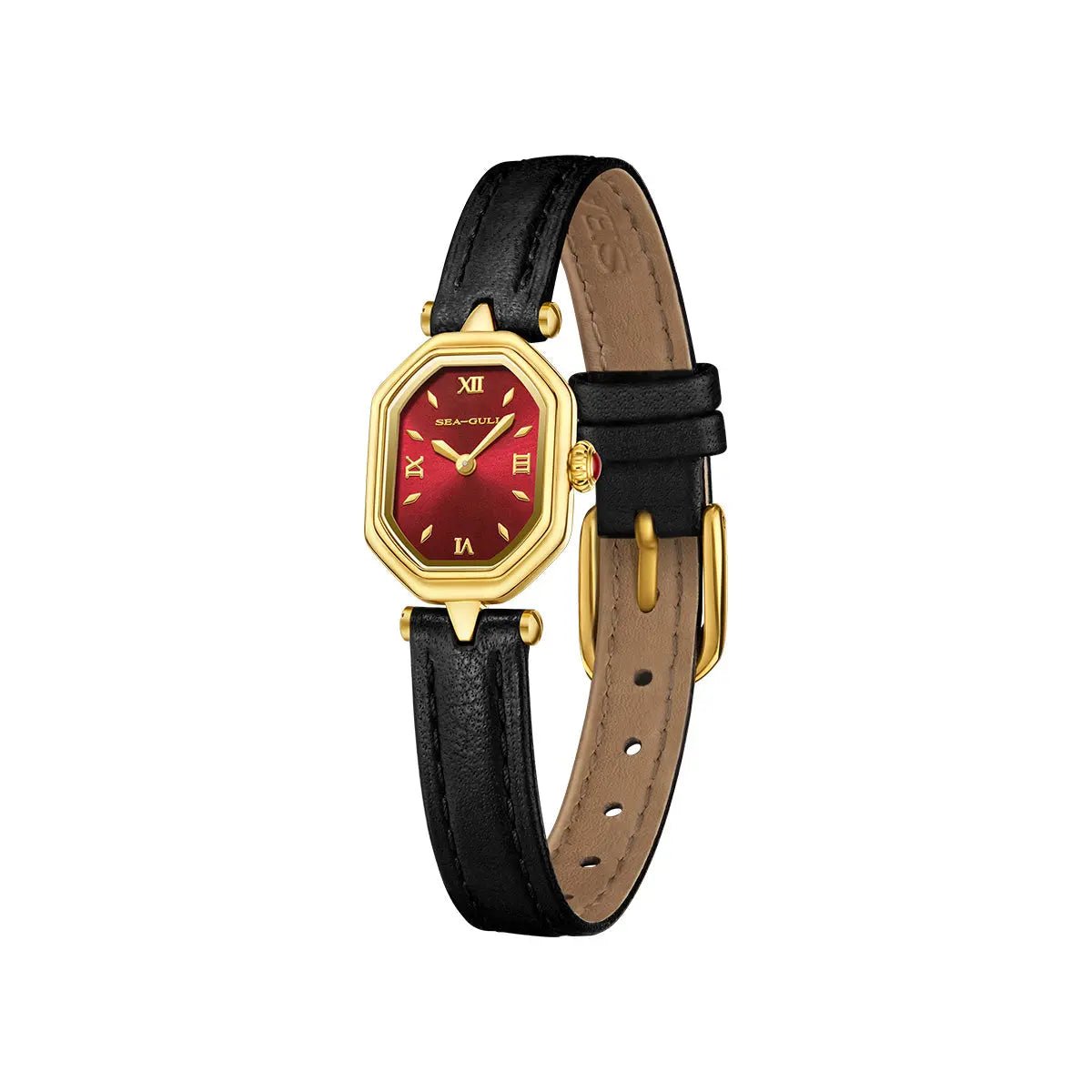 Octagonal | Slim | Quartz Movement | Mother-of-pearl dial | 24mm - Sea-Gull Watch Official Store