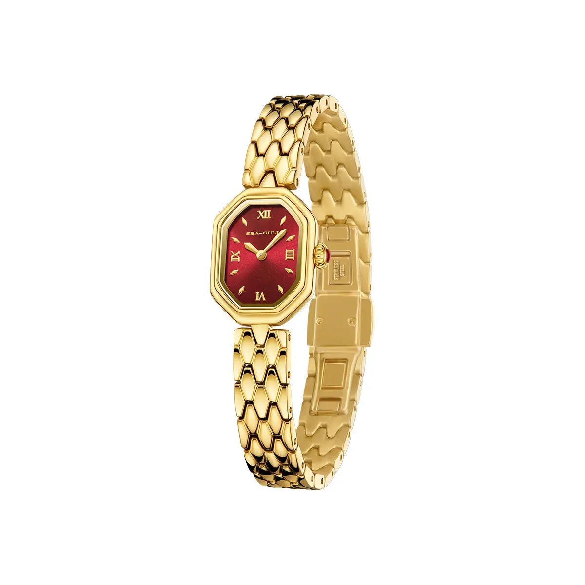 Octagonal | Slim | Quartz Movement | Mother-of-pearl dial | 24mm - Sea-Gull Watch Official Store