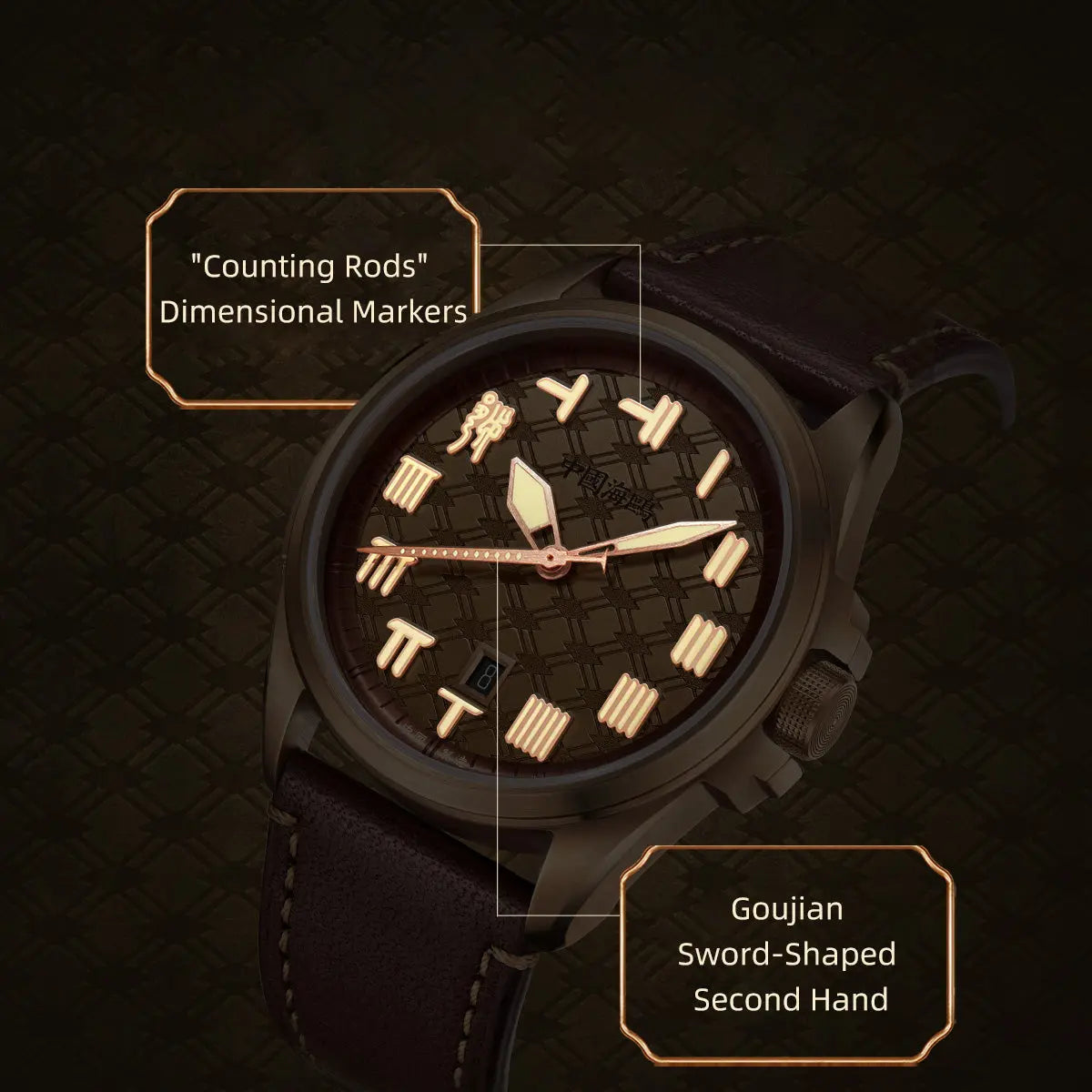 King Goujian Gift Box Edition| Luminous | Bronze | Calendar | 43.5mm Sea-Gull