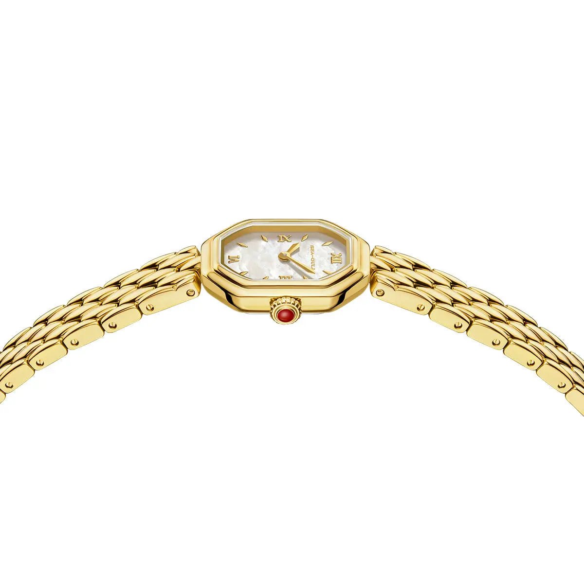 Octagonal | Slim | Quartz Movement | Mother-of-pearl dial | 24mm - Sea-Gull Watch Official Store