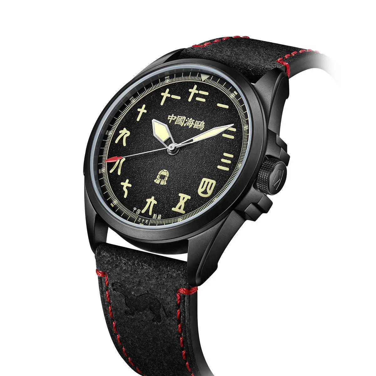 Vintage | Chinese Style Dial | Luminous | Black Warrior Edition | 43mm - Sea-Gull Watch Official Store