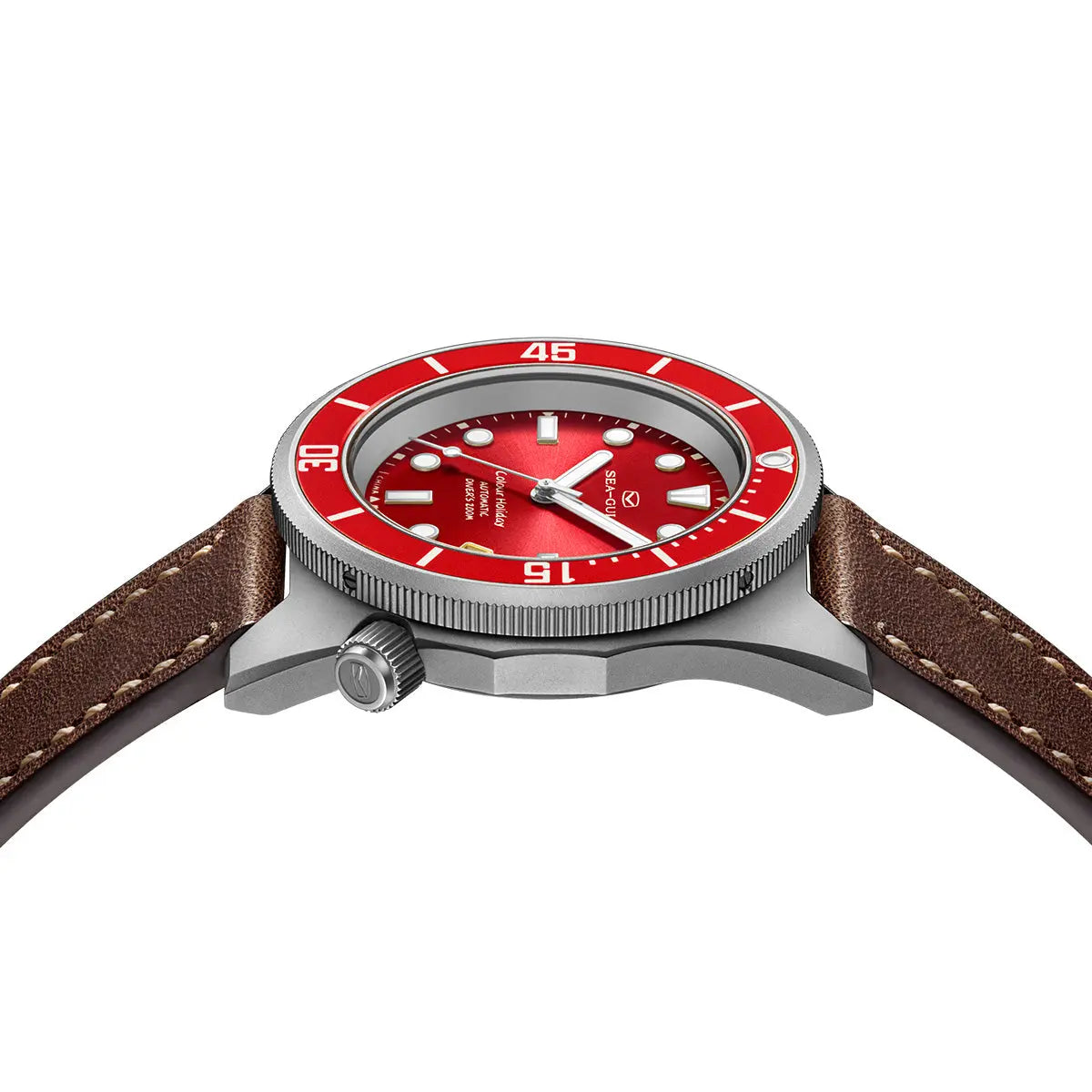 Ocean Series | Colorful | Titanium Alloy | 200M WR | Extra Strap | 41mm Sea-Gull Watch Official Store