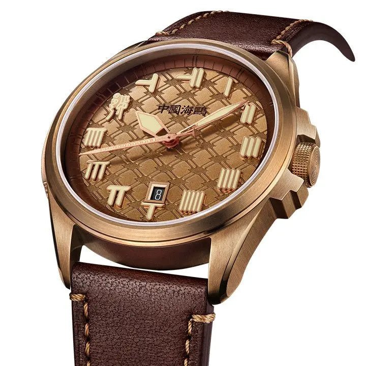 King Goujian Gift Box Edition| Luminous | Bronze | Calendar | 43.5mm - Sea-Gull Watch Official Store