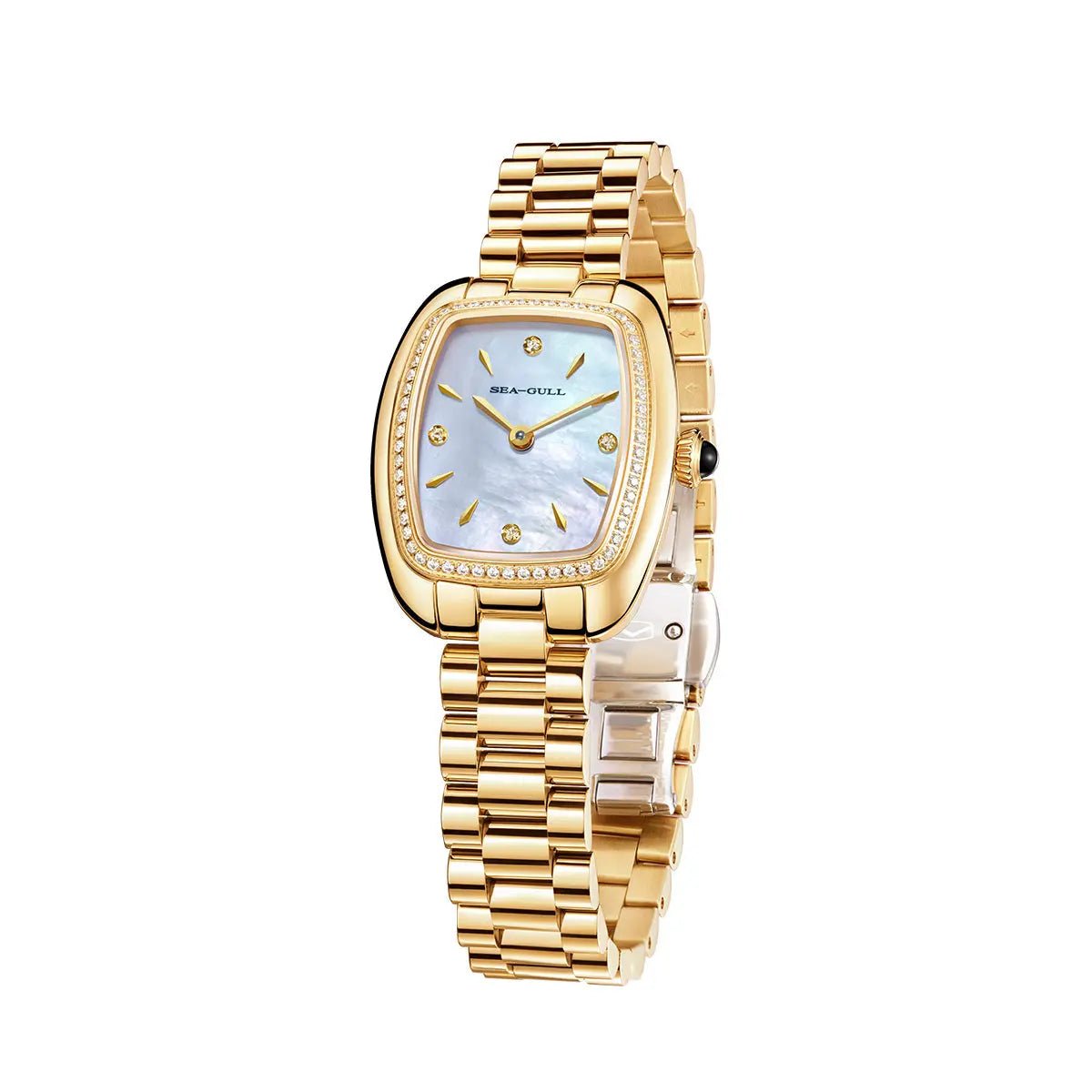 Time for Her Series | Mocha Retro | Square | 30mm - Sea-Gull Watch Official Store