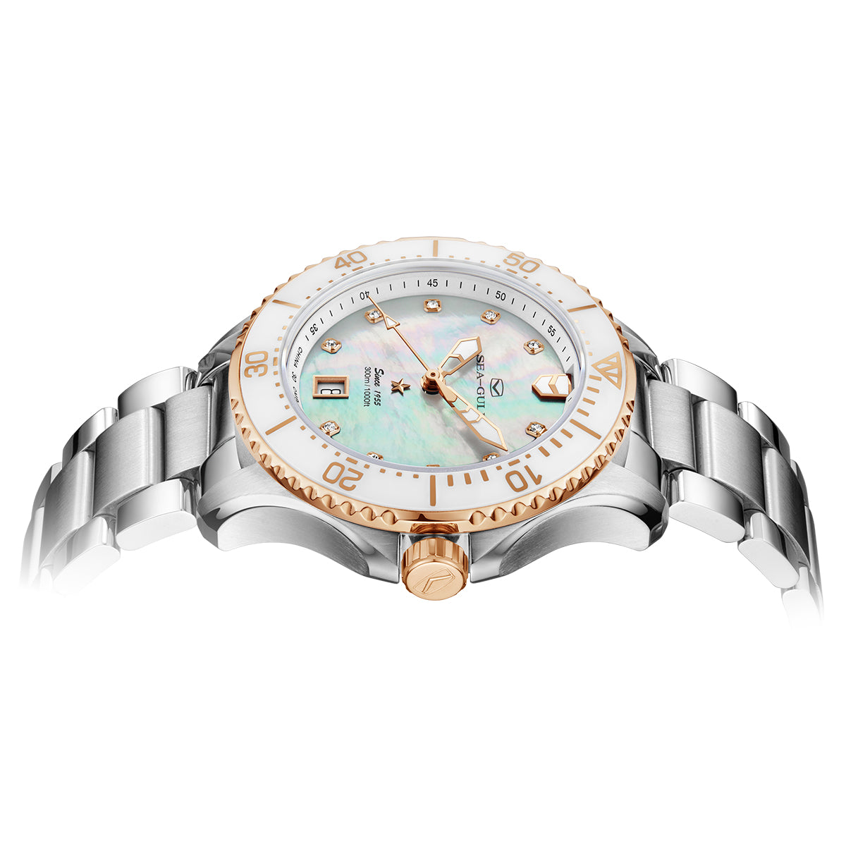 Ocean Series | Mother-of-Pearl Dial | Luminous | 300m Waterproof | 40mm