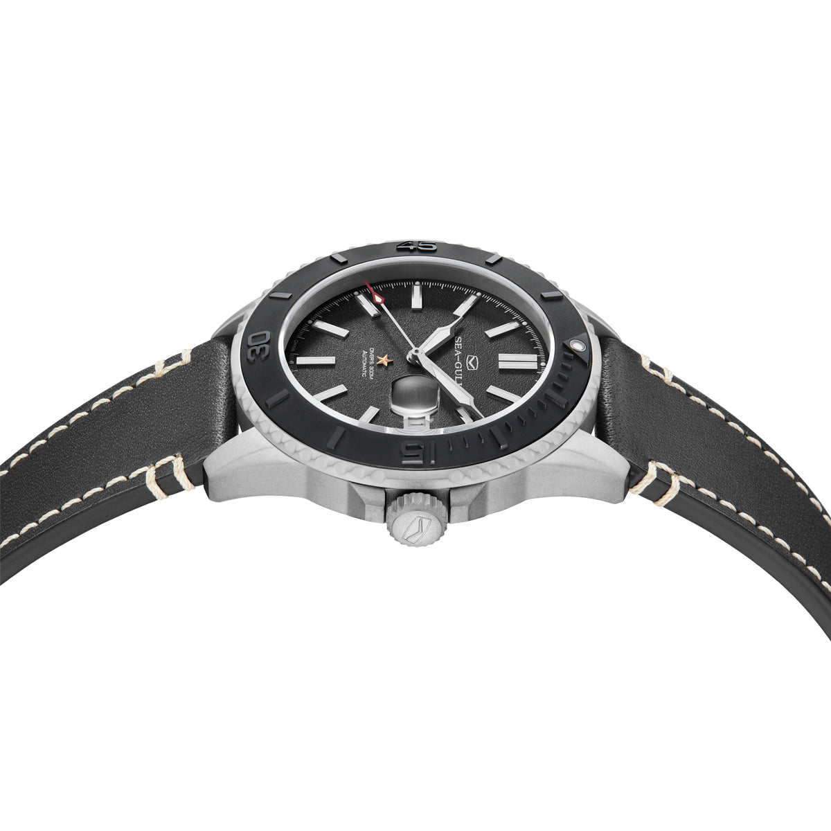 Serie Ocean | Bezel in ceramica di sabbia in titanio | 300m impermeabile | Luminoso | 43,5mm