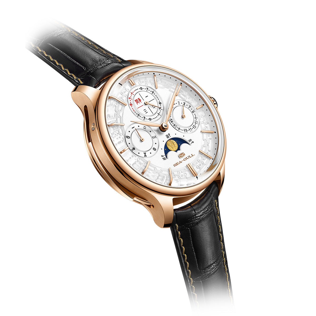 Tourbillon | Moon Phase | Perpetual Calendar | Minute Timer | 46mm Sea-Gull