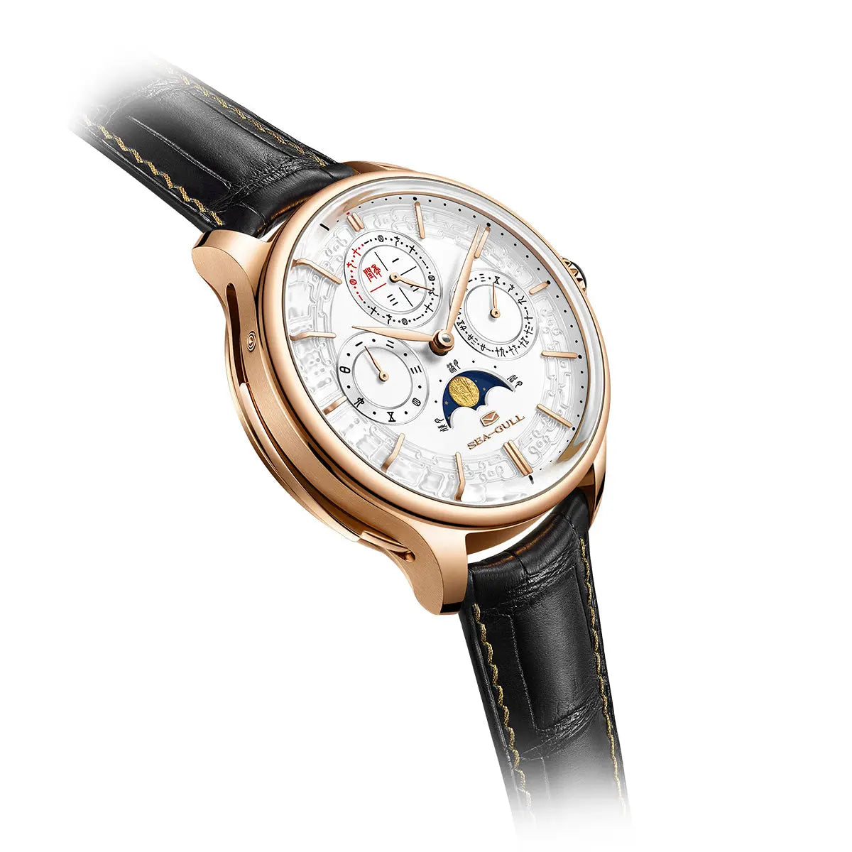Tourbillon | Moon Phase | Perpetual Calendar | Minute Timer | 46mm Sea-Gull