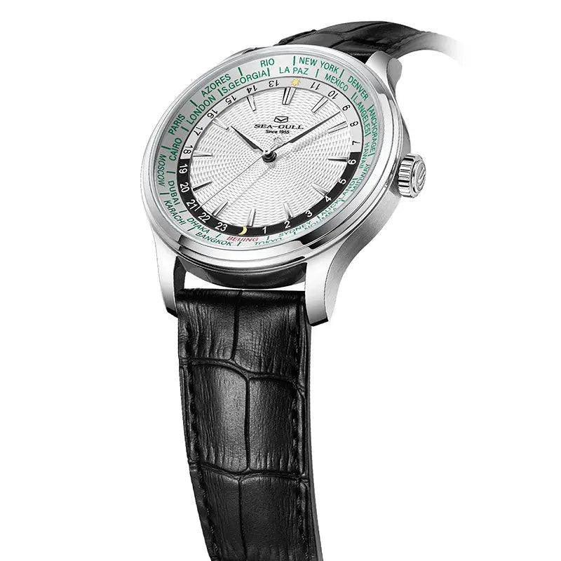 GMT Watch | World Time | Sub Second Dial | 41mm Sea-Gull Watch Official Store
