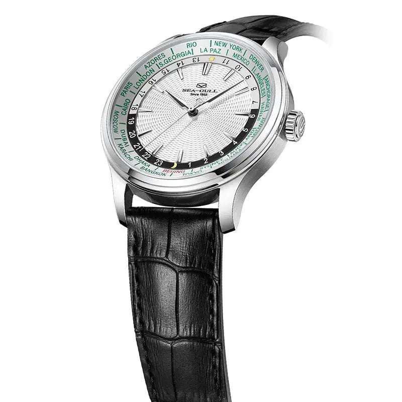 GMT Watch | World Time | Sub Second Dial | 41mm Sea-Gull Watch Official Store