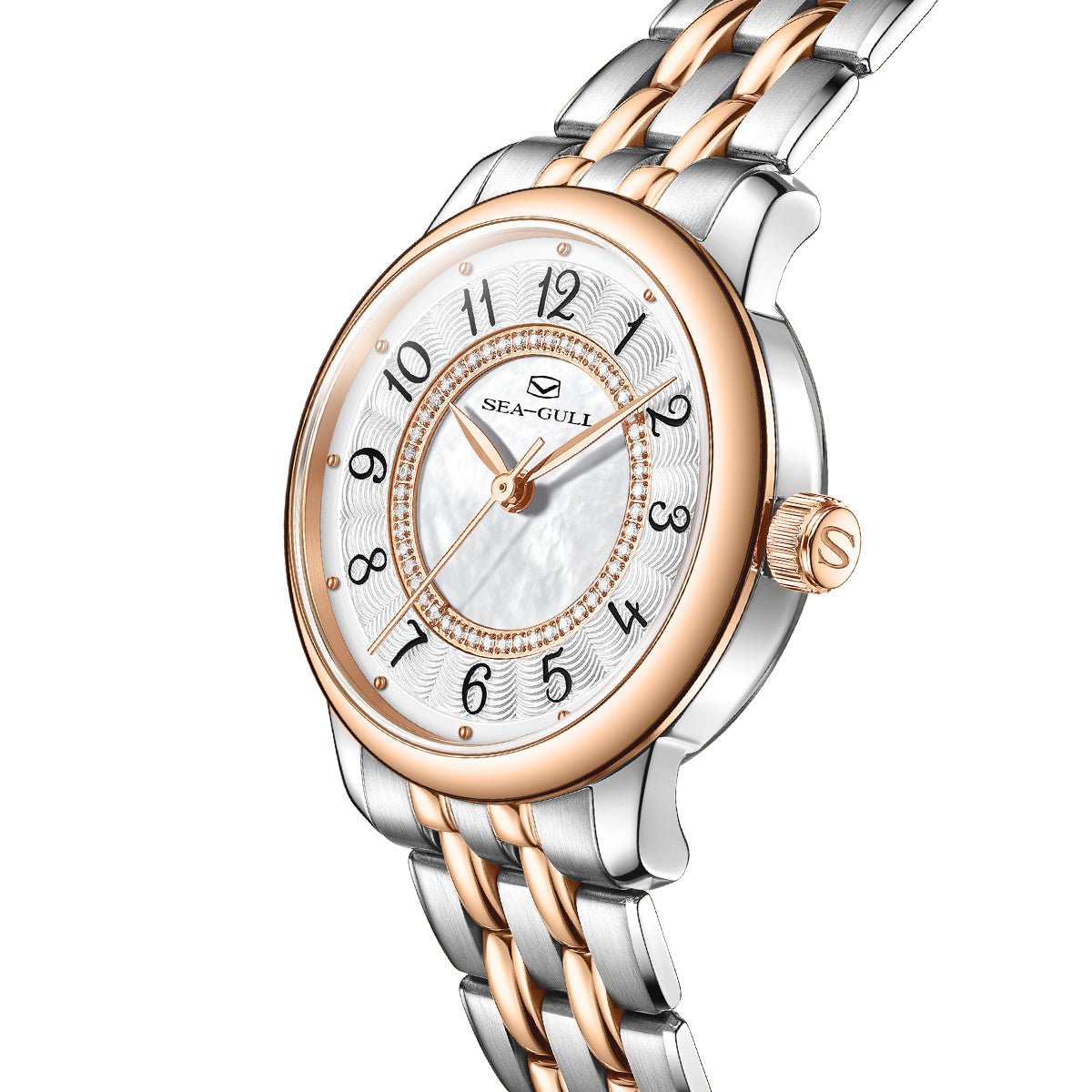 Concentric Diamond Dial | Automatic Dress Watch | Women's Watch | 32mm - Sea-Gull Watch Official Store