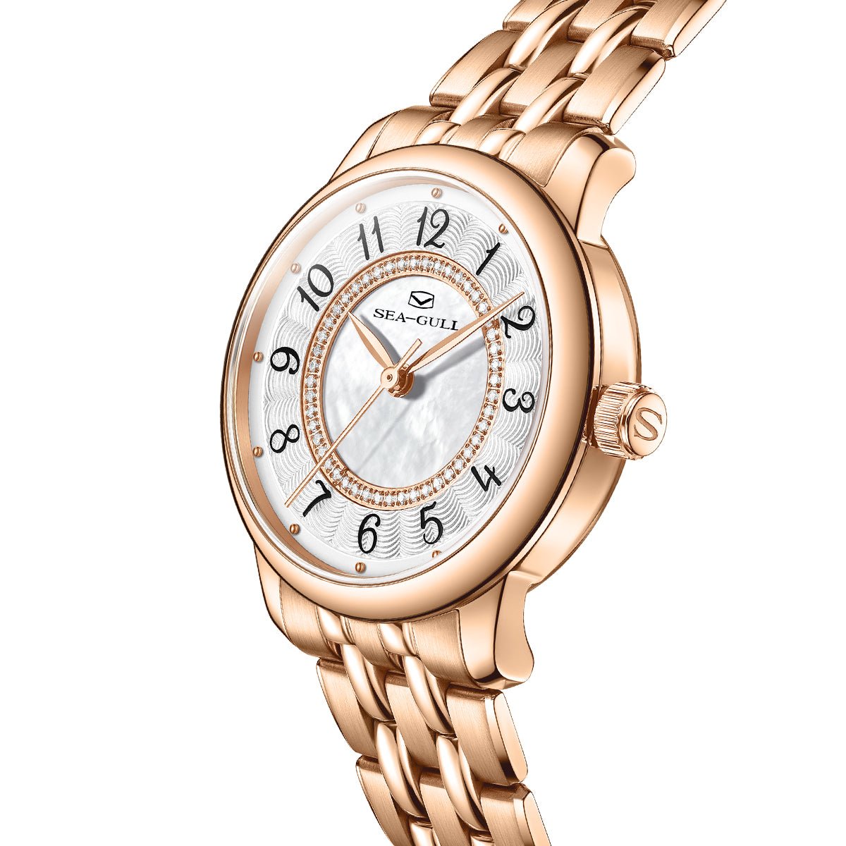Concentric Diamond Dial | Automatic Dress Watch | Women's Watch | 32mm - Sea-Gull Watch Official Store