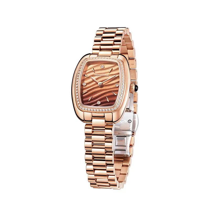 Time for Her Series | Mocha Retro | Square | 30mm - Sea-Gull Watch Official Store