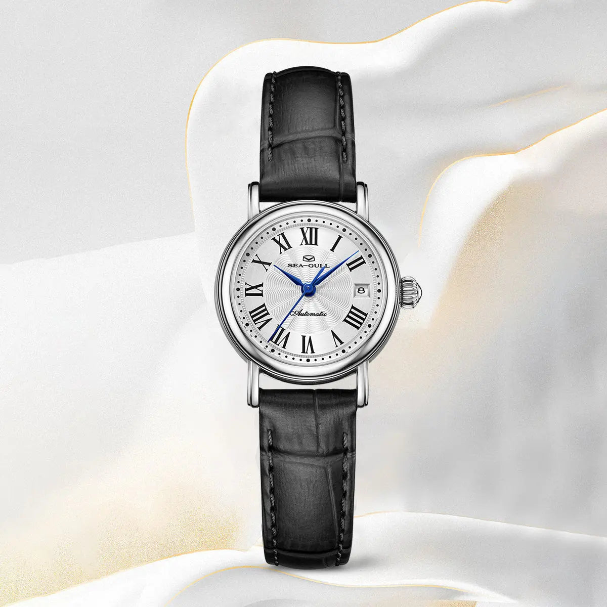 Small Dial | Calendar | Vintage | Roman Numeral | 27mm Sea-Gull