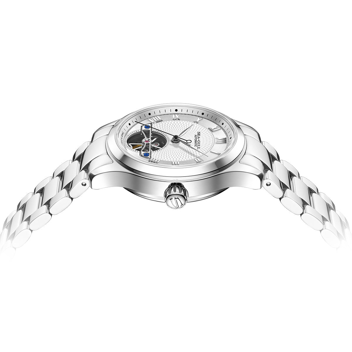 Flywheel | Guilloché Dial | Roman Numeral | 39mm Sea-Gull Watch Official Store