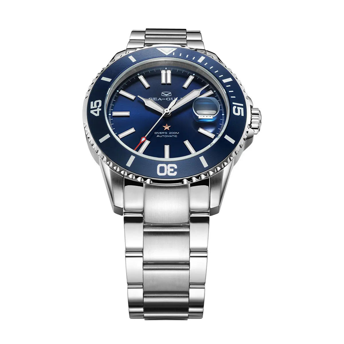 Ocean Series | 200m Waterproof | Calendar | Luminous | 44mm Sea-Gull