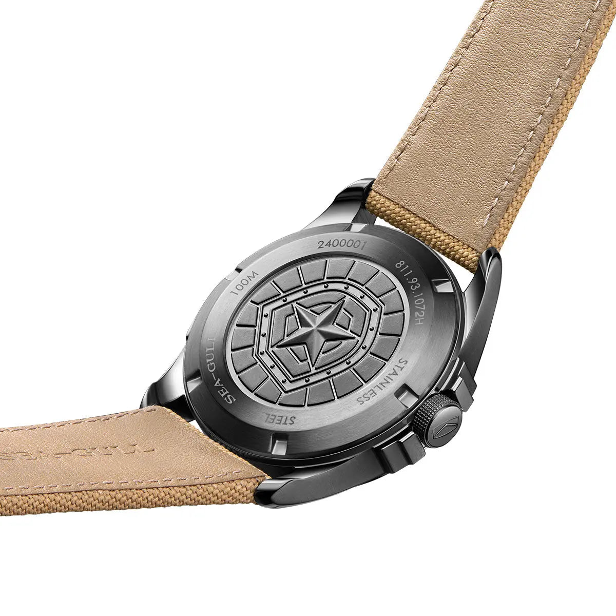 Reissue | Camouflage Dial | Military Watch | Vintage | Luminous | 43mm Sea-Gull