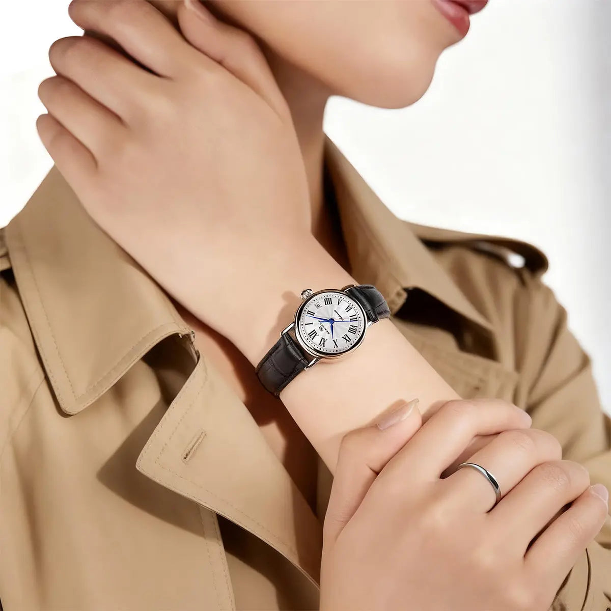 Small Dial | Calendar | Vintage | Roman Numeral | 27mm Sea-Gull