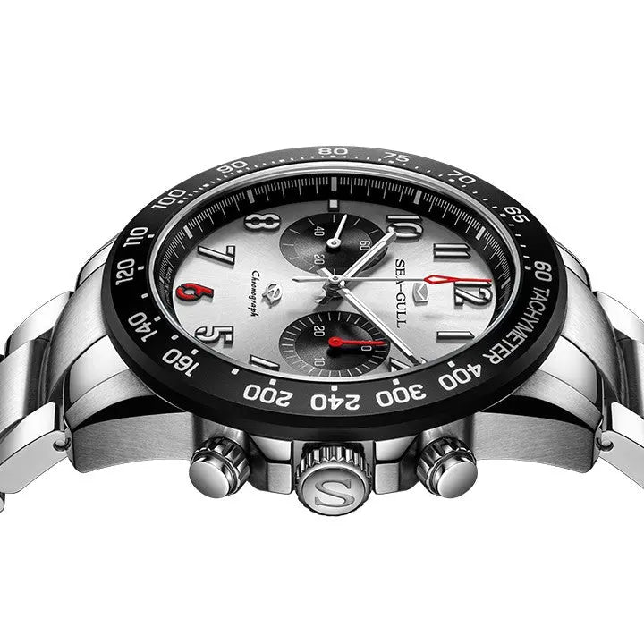 Panda Eye | Pilot | Chronograph | Tachymeter | Luminous | 44mm Sea-Gull