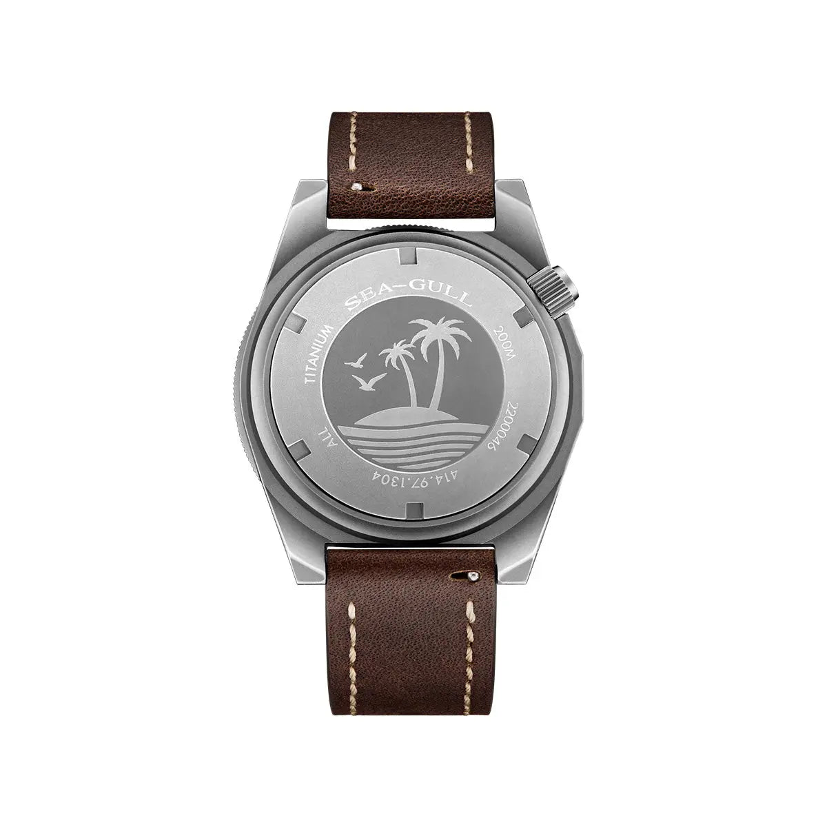 Ocean Series | Colorful | Titanium Alloy | 200M WR | Extra Strap | 41mm Sea-Gull Watch Official Store