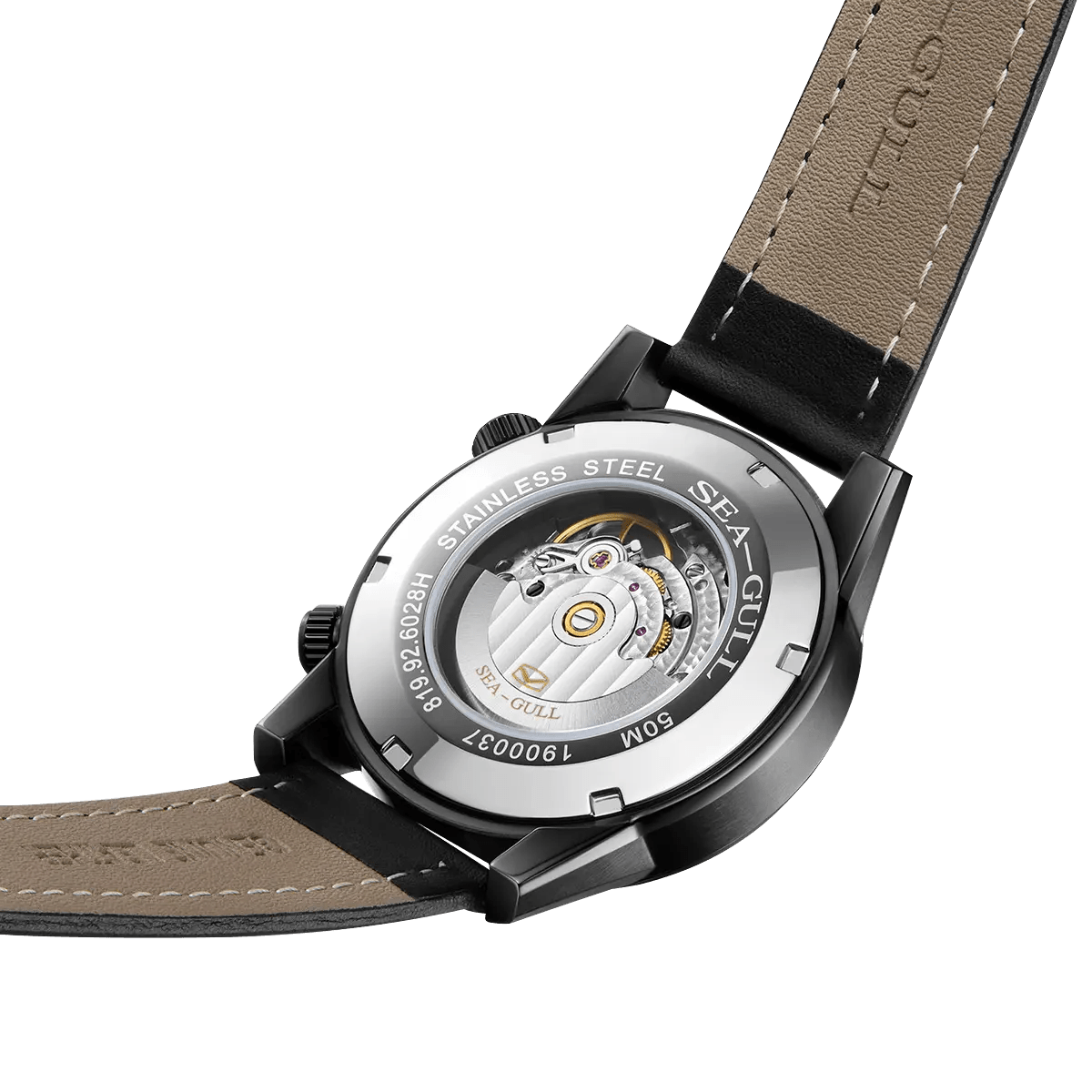 GMT | Double fuseau horaire | Calendrier | 40 mm Sea-Gull