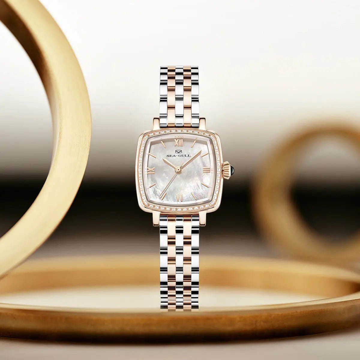 Oriento Series | Cube | Mother-of-Pearl Dial | 25mm - Sea-Gull Watch Official Store