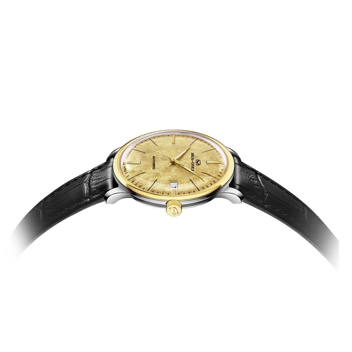 18K Gold-plated | Couple Watch | Business | Calendar | 42mm/36mm Sea-Gull Watch Official Store