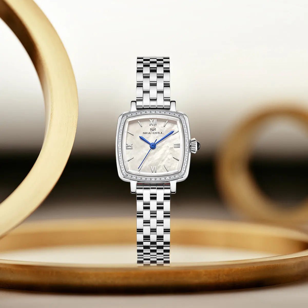Oriento Series | Cube | Mother-of-Pearl Dial | 25mm - Sea-Gull Watch Official Store