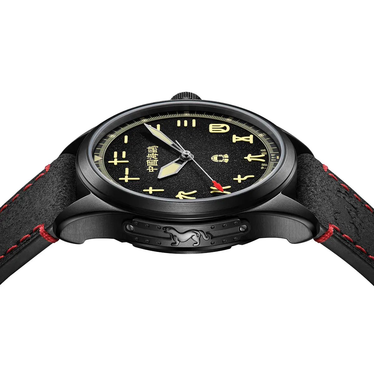 Vintage | Chinese Style Dial | Luminous | Black Warrior Edition | 43mm - Sea-Gull Watch Official Store