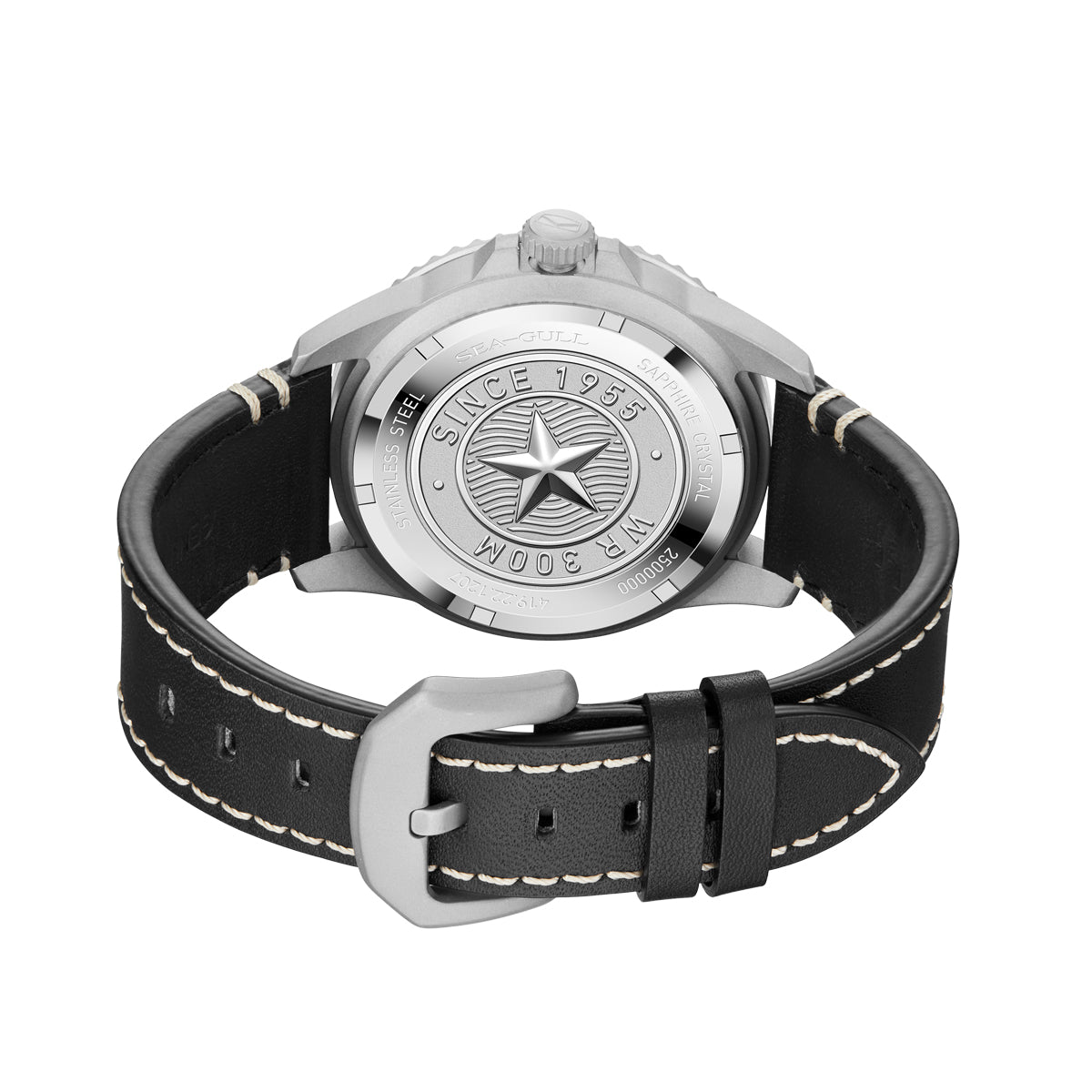 Serie Ocean | Bezel in ceramica di sabbia in titanio | 300m impermeabile | Luminoso | 43,5mm