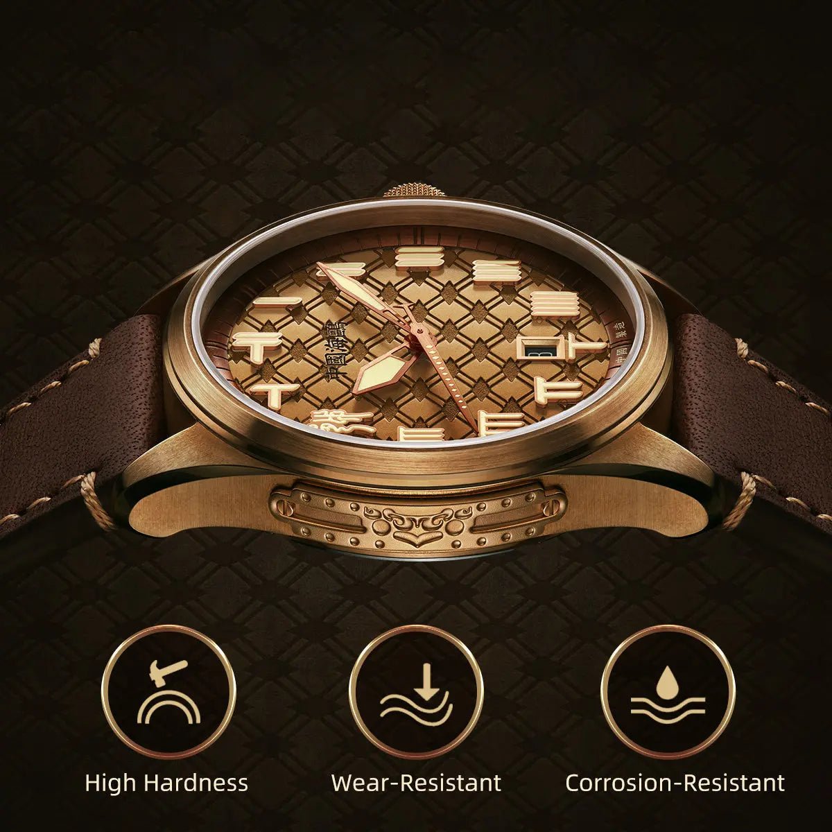 King Goujian Gift Box Edition| Luminous | Bronze | Calendar | 43.5mm - Sea-Gull Watch Official Store