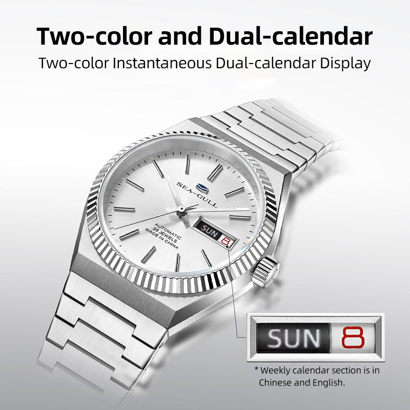 Réédition | Affichage à double calendrier | Affaires | 38 mm