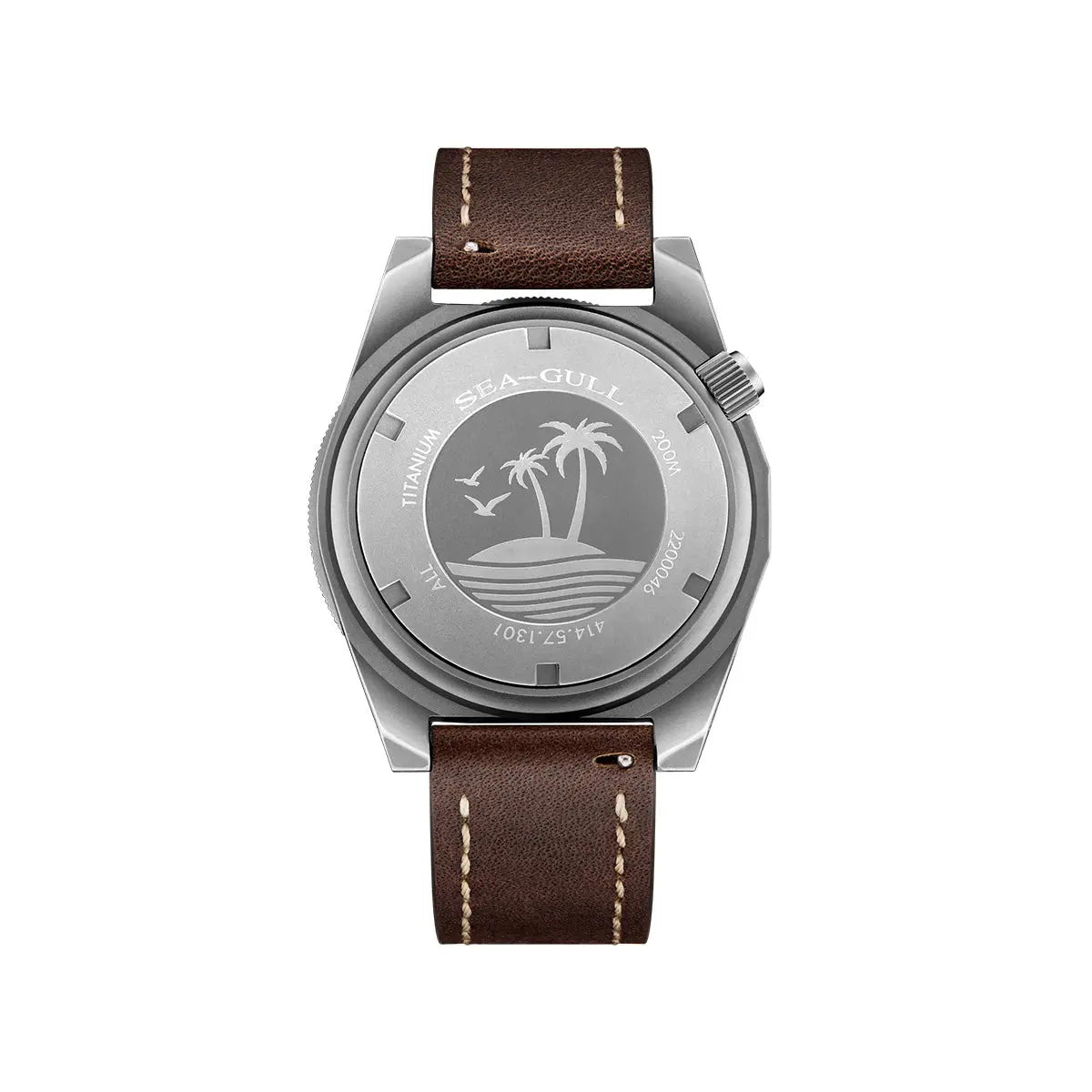 Ocean Series | Colorful | Titanium Alloy | 200M WR | Extra Strap | 41mm Sea-Gull Watch Official Store