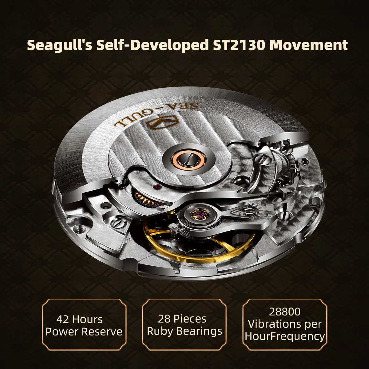 King Goujian Gift Box Edition| Luminous | Bronze | Calendar | 43.5mm Sea-Gull