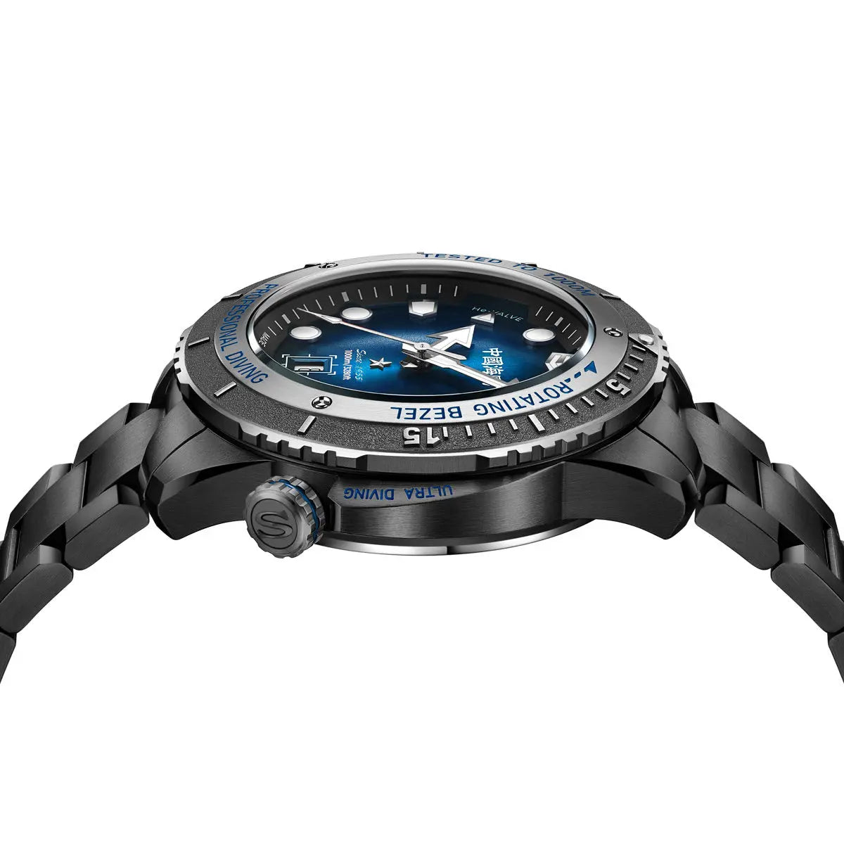 Deep Ocean|Ultra Diving Series | 1000M Waterproof | Helium Valve Design | Integrated Rotating Bezel | 45mm Sea-Gull