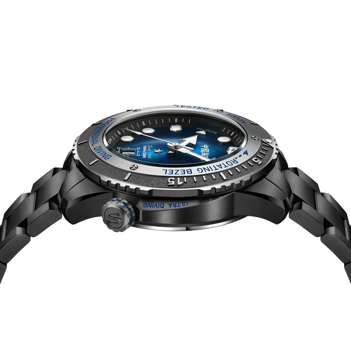 Deep Ocean|Ultra Diving Series | 1000M Waterproof | Helium Valve Design | Integrated Rotating Bezel | 45mm - Sea-Gull Watch Official Store