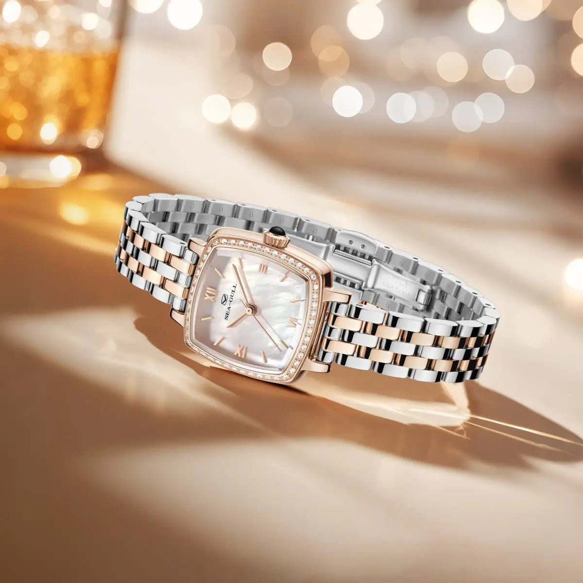 Oriento Series | Cube | Mother-of-Pearl Dial | 25mm - Sea-Gull Watch Official Store