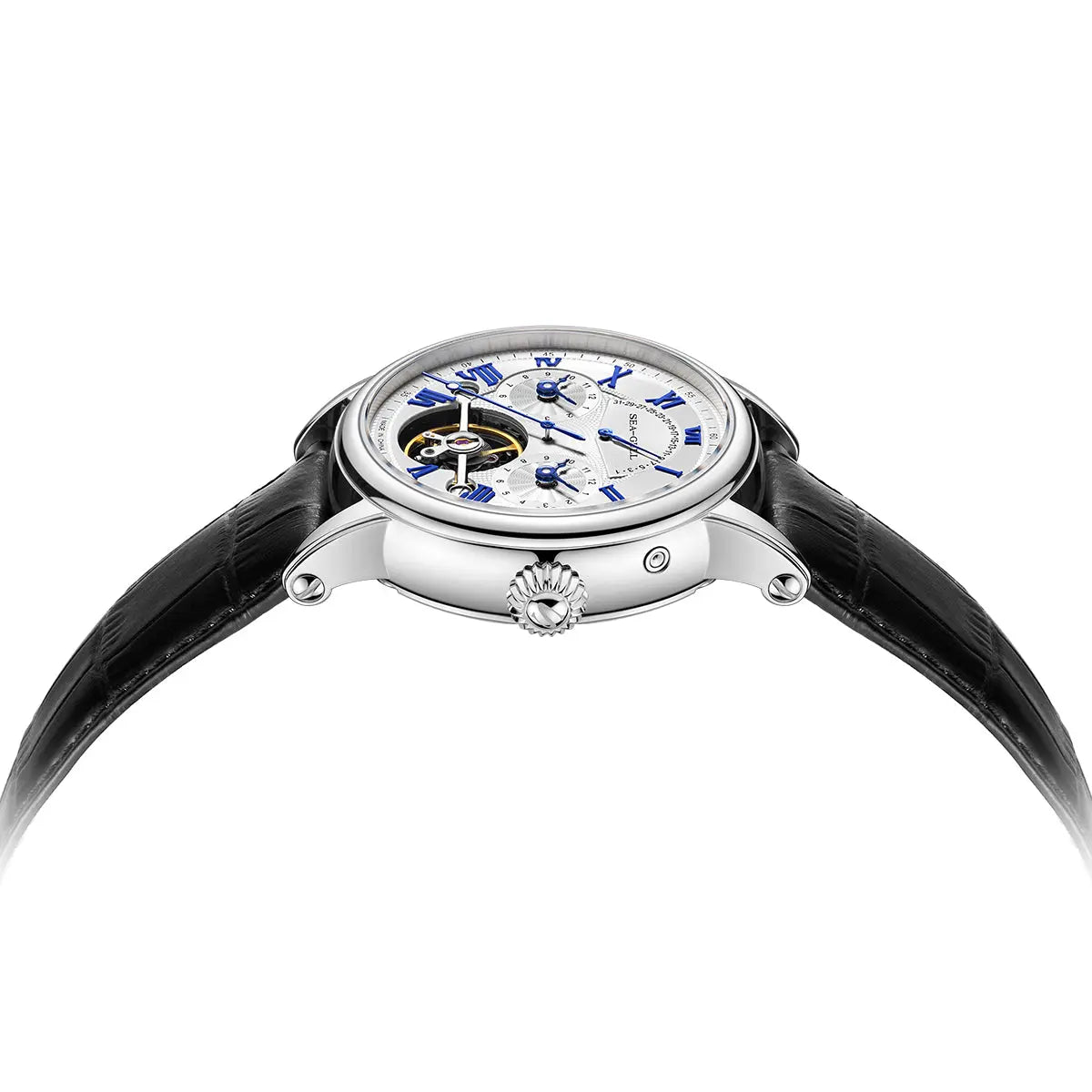 Open-Worked | Dual Time zone | Balance Wheel | 42mm Sea-Gull