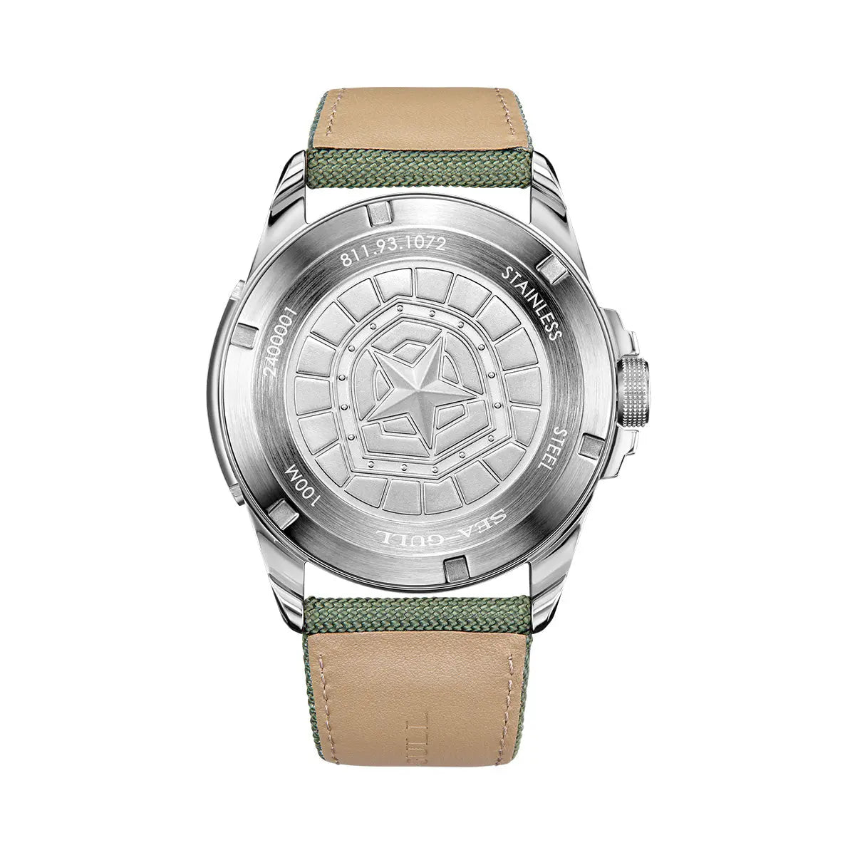 Reissue | Camouflage Dial | Military Watch | Vintage | Luminous | 43mm Sea-Gull